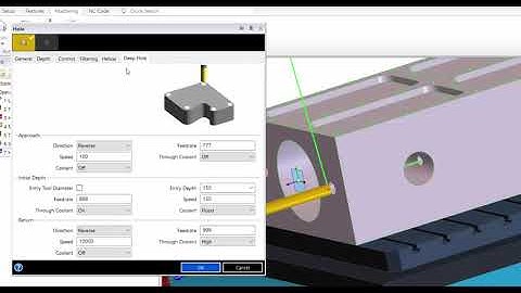 Deep Hole Drilling Cycle Edgecam 2018 R1