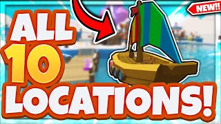 ALL *10* SAILBOAT PART LOCATIONS In Roblox Penguin Tycoon!