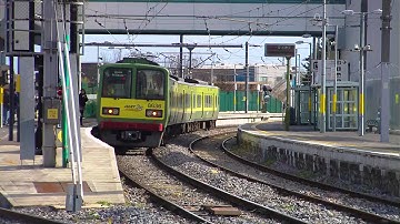 Dart train number 8636 arriving at Howth Junction station