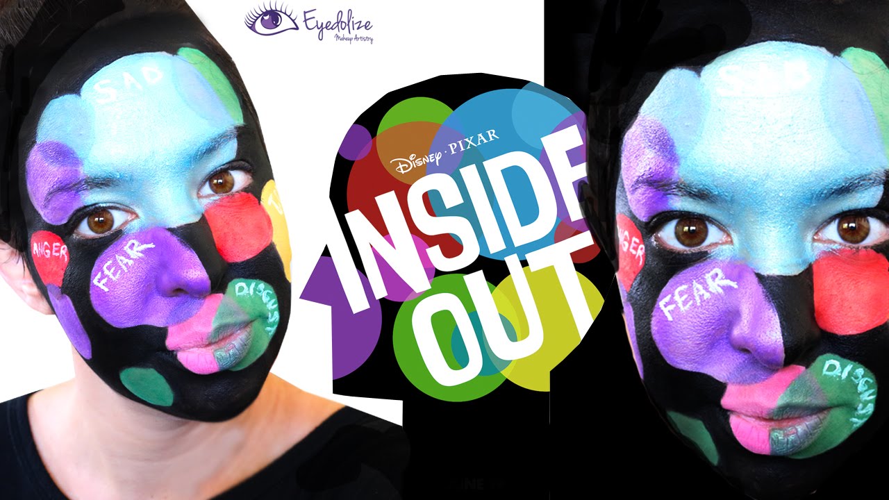 Inside Out Movie Poster Inspired Makeup Tutorial By EyedolizeMakeup