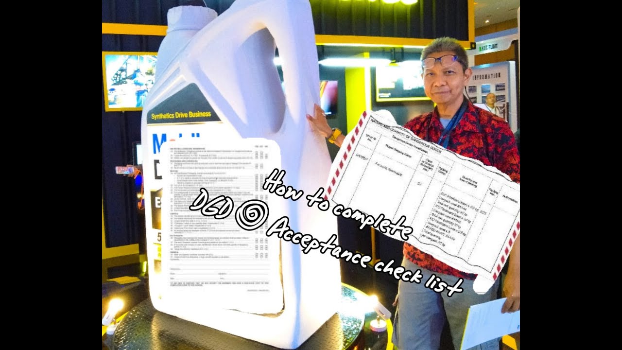 DG session 12 How to complete shipdec & acceptance checklist non