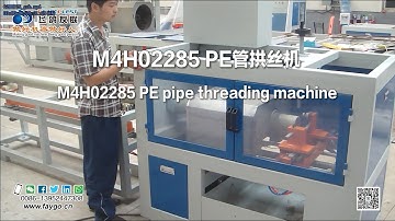 pe pipe threading machine