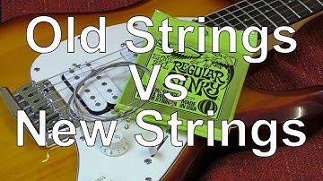 Old Strings vs New Strings - Electric Guitar.