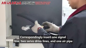 HUAHUA computer controlled wood saw installation tutorial 06