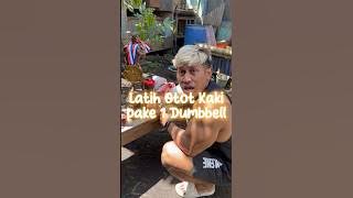 LEG TRAINING WITH 1 DUMBBELL 🔥🙏🏻 AUTO FIRM BUTT!! #chrisputra #legday #gymmotivation