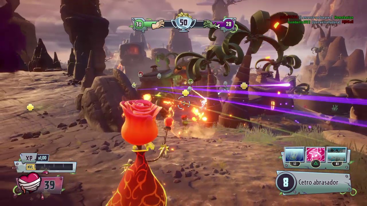 Plants vs Zombies Garden Warfare 2 La Rosa de Fuego es Muy Espinosa Y ...