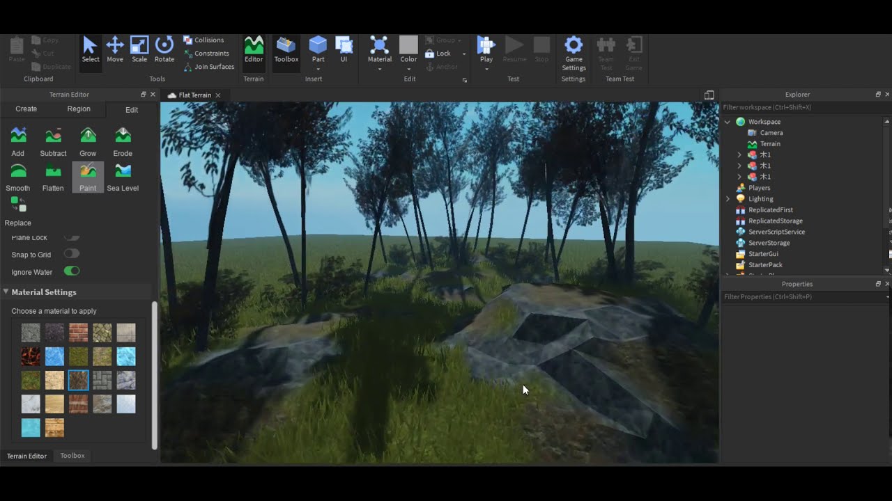 How To Make Realistic Terrain Roblox Studio Tutorial Youtube