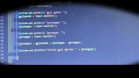 Membuat program sederhana untuk Menghitung Gaji Karyawan menggunakan visual studio code