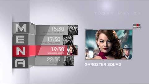 Mena Movie Schedule- Elegant TV Broadcast Package - After Effects Template