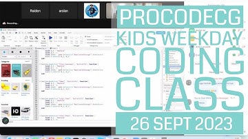 ProCodeCG Kids Weekday Coding Class - Tuesday - 26 Sept 2023