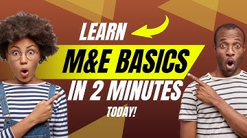 Monitoring and Evaluation Mastery in Minutes