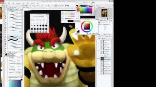 Bowser the Villain Painting Time Lapse
