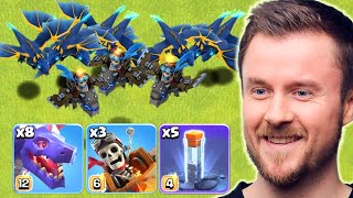 Hydra Mit Totem Zauber Und Magierzeppelin Ist Verrückt Gegen Maxed Rathaus 18