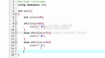 ELSE IF PERCABANGAN MENGGUNAKAN DEV C++
