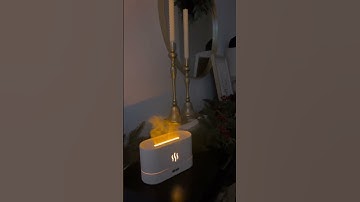 Creating Cozy Night Vibes with this Fireplace Humidifier #trendygadgets  #multitasky