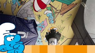 The Smurfs' Mural In The Heart Of Brussels • Смурфики