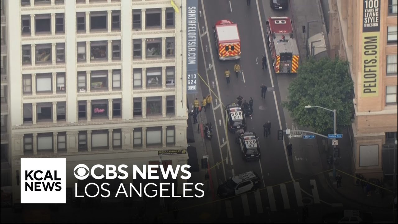 LAPD investigate deadly shooting in Downtown Los Angeles - YouTube
