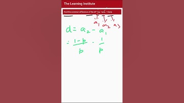 Find the common difference of the AP 1/p, 1-p/p , 1-2p/p