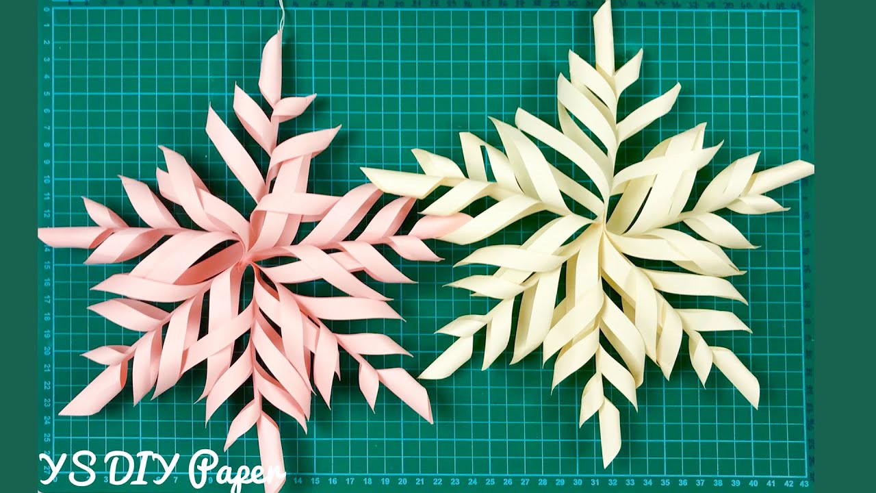 How to make Origami 3D Snowflake | 3D Snowflake Making Tutorial - YouTube