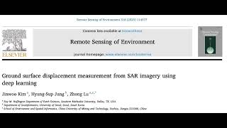 Deep Learning for SAR Based Ground Displacement Measurement