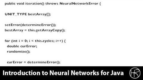 Introduction to Neural Networks for Java(Class 7/16, Part 2/3) simulated annealing