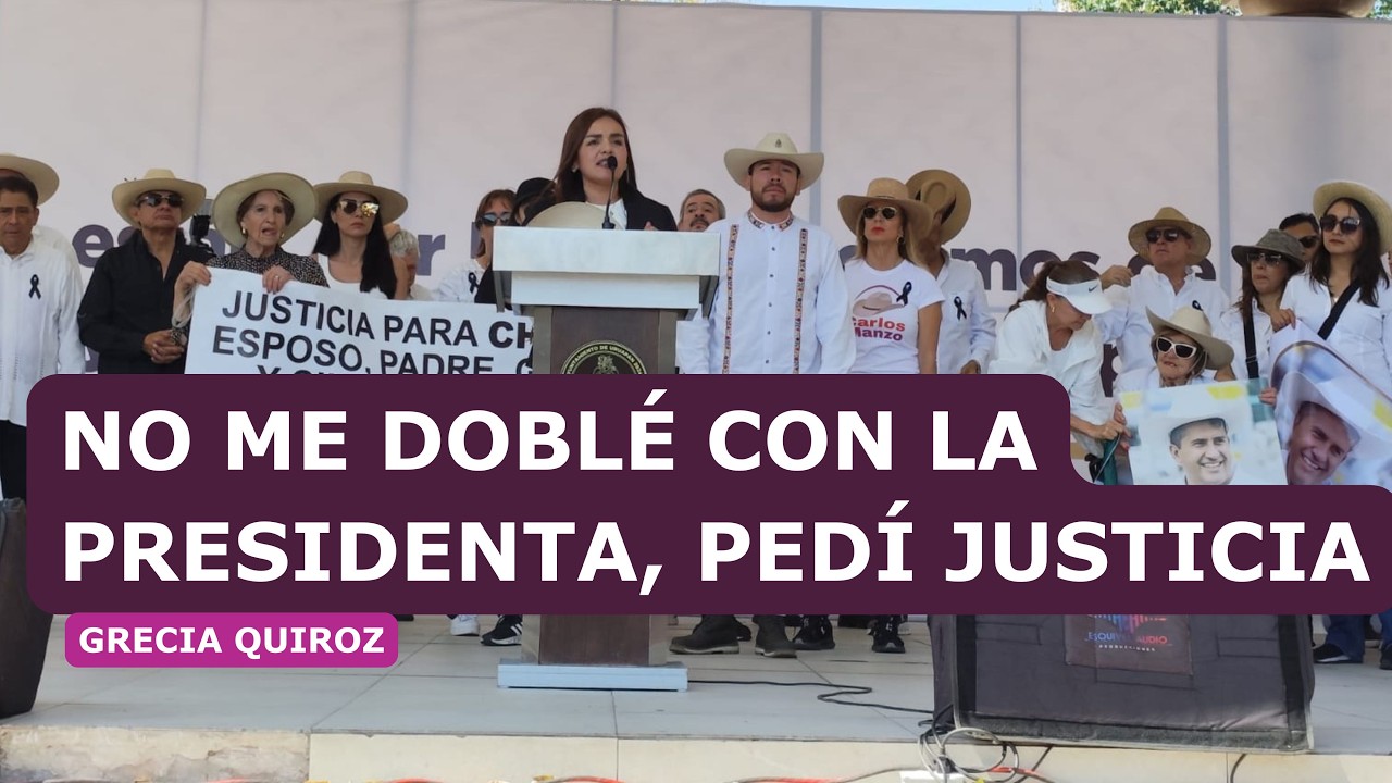 Seguiré EL LEGADO DE CARLOS MANZO: Grecia Quiroz