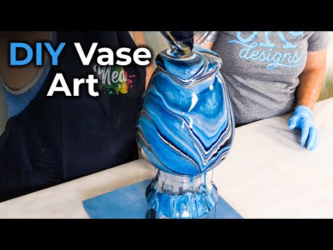 Turning Dollar Store Vases into Works of Art - 2 Different Ways