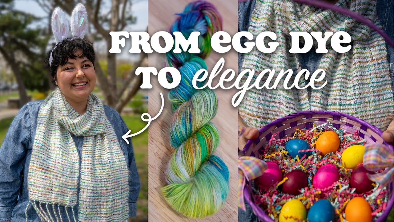 Creating an Easter Bunny Scarf: Angora Yarn & Easter Egg Dyes (and a little bit of whimsy) 🐰💕
