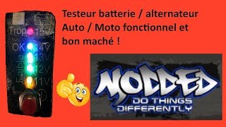 Testeur batterie / alternateur pour auto /moto bon marché