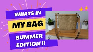 What's in my bag - Grandma's summer edition - featuring the Coach Sophie bucket bag !