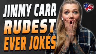 AMERICAN REACTS TO JIMMY CARR RUDEST JOKES | JIMMY CARR STANDUP | AMANDA RAE