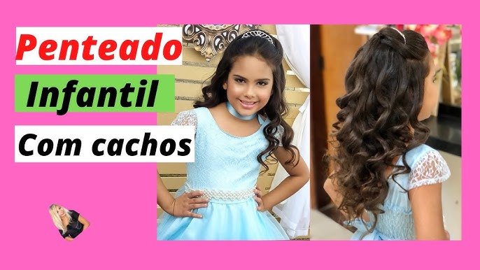 Um lindo penteado escolar para sua princesa arrasar😍😘 #penteadosfac