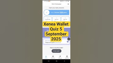 Xenea वॉलेट डेली Quiz 5 September | Xenea Wallet Quiz Answers Today | Xenea daily quiz | #xenea​​