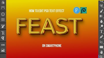 How To Edit PSD Text Effect With Just Your Smartphone 🤭🤭📱