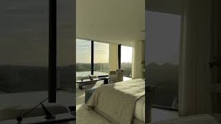 The view from the master bedroom at Villa WHITE - Dream house now finished by Manuel Ruiz Moriche