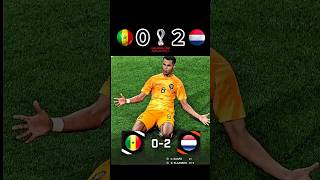 Netherlands vs Senegal World Cup Clash! Highlights #fifa #shorts