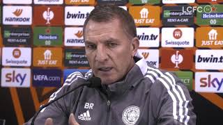 Brendan Rodgers in his pre-match press conference screenshot 5