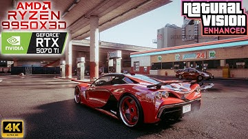 GTA 5: ReShade Preset V8 for NaturalVision Enhanced + Ray Tracing ON vs OFF - Graphics Comparison 4K