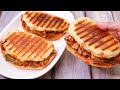 Chicken Panini Sandwich Recipe | Panini Sandwich | Chicken Cheese Sandwich | Toasted