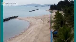 HEBOH..!!! Fenomena air laut surut Warga khawatir Tsunami | #news NarasiMedia
