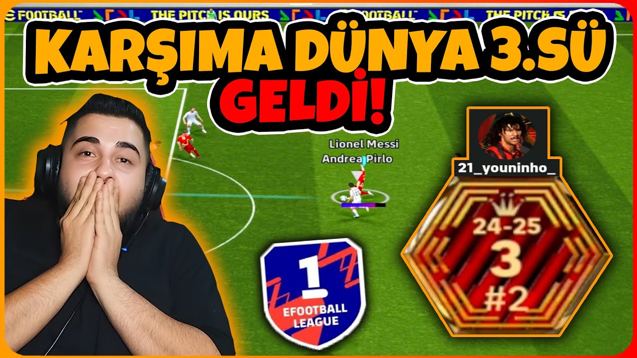 DÜNYA 3.SÜ İLE KLASMAN MAÇIM! 🔥 YAPTIĞI ŞEYİ GÖRÜNCE ÇOK ŞAŞIRACAKSINIZ!😱 eFootball Mobile 2025