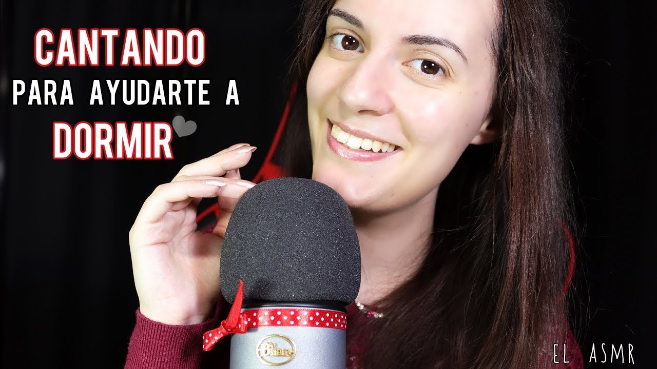 ♡ASMR español♡ CANTANDO PARA AYUDARTE A DORMIR. (+ relajacion visual, lluvia)