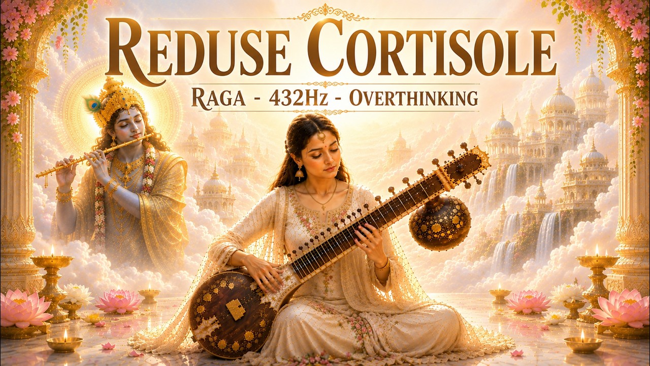 Morning Cortisol Too High? 10 Min Reset 🌅 | Raga Bhairavi Inspired | Indian Classical Music