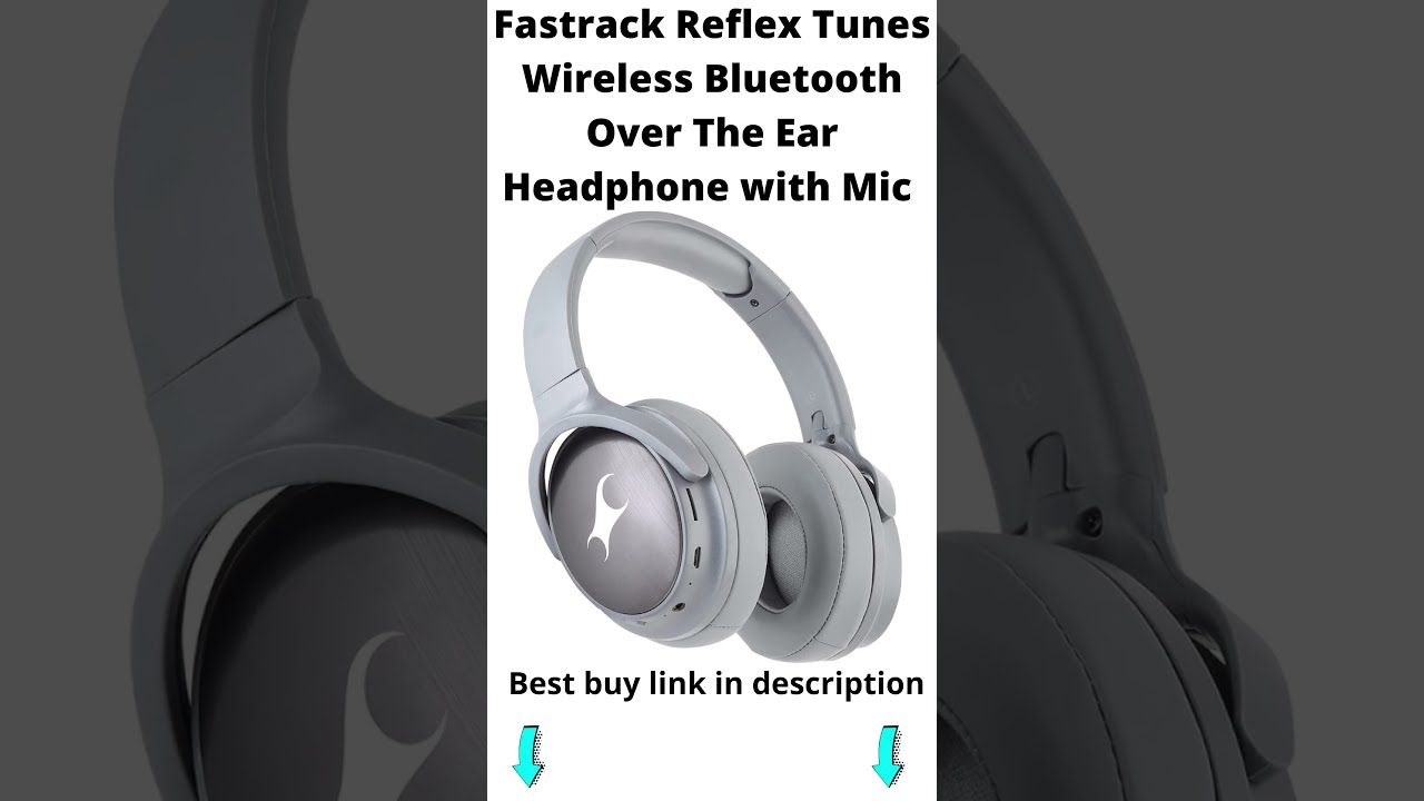 Fastrack Reflex Tunes Wireless Bluetooth Over The Ear Headphone with Mic 
