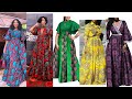 modèles longue robe en pagne africaine