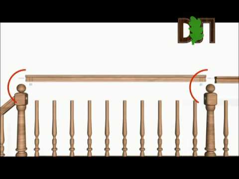 Как соединять деревянные перила между собой Крепеж для перил 13801 Zipbolt (Зипболт) (как собрать лестницу) - YouTube
