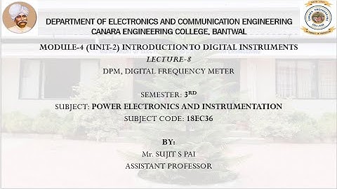 VTU PEI 18EC36 M4 L8 DPM, DIGITAL FREQUENCY METER