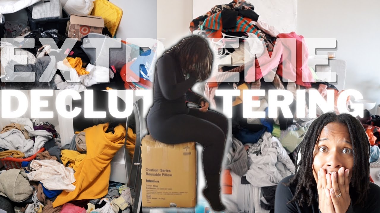EXTREME DECLUTTER WITH ME | KONMARI METHOD | CLOSET CLEAN OUT | NEW ...