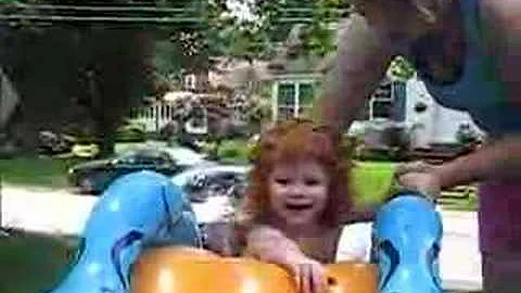 Emma and her new pool