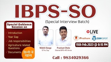 Title: IBPS-SO II Special Guidance Session II Niikhill Dange and Prashant Dhole